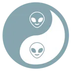 yin yang + alien