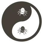 yin yang + spider