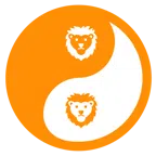 yin yang + lion