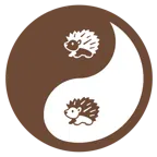 yin yang + hedgehog