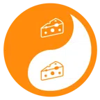 yin yang + cheese wedge