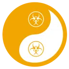 yin yang + biohazard