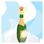 hot springs + bottle with popping cork