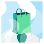 hot springs + shopping bags