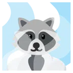 hot springs + raccoon