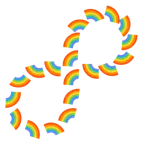 infinity + rainbow