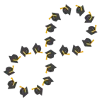 infinity + graduation cap