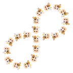 infinity + cow face
