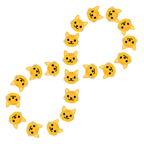 infinity + cat face
