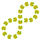 infinity + frog