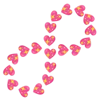 infinity + sparkling heart