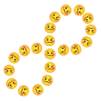 infinity + face with thermometer