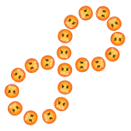 infinity + face with symbols on mouth