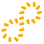 infinity + cheese wedge