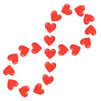 infinity + red heart