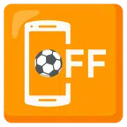 Fußball + Mobiltelefon aus