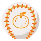 Baseball + Mandarine
