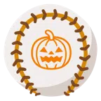 Baseball + Halloweenkürbis
