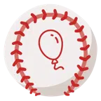Baseball + Luftballon