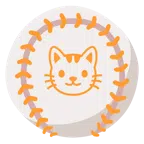 Baseball + Katzengesicht
