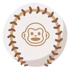 Baseball + Affengesicht