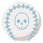 Baseball + Totenkopf