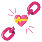 catene + cuore con fiocco