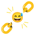 catene + faccina con sorriso e goccia di sudore