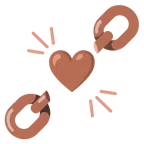 catene + cuore marrone