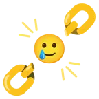 catene + faccina sorridente con lacrima