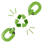 Ketten + Recycling-Symbol