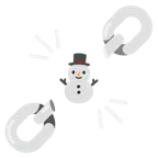 catene + pupazzo di neve senza neve