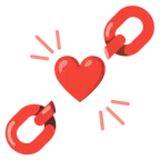 catene + cuore rosso