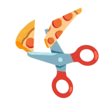 Schere + Pizza