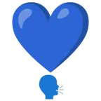 punto esclamativo a cuore + persona che parla