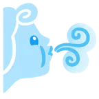 พ่นลม + หน้าจุ๊บ