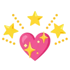 cuore che luccica + stella che brilla
