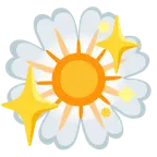 cuore che luccica + fiore