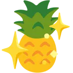 cuore che luccica + ananas