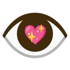 cuore che luccica + occhio