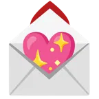cuore che luccica + lettera d’amore