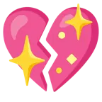cuore che luccica + cuore infranto