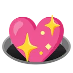 cuore che luccica + buco