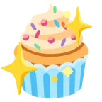 cuore che luccica + cupcake