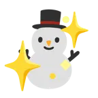 cuore che luccica + pupazzo di neve senza neve