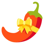 cuore con fiocco + peperoncino