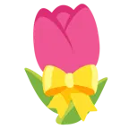 cuore con fiocco + tulipano