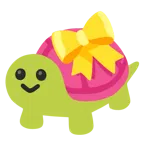 cuore con fiocco + tartaruga