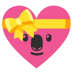 cuore con fiocco + koala