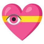 cuore con fiocco + occhio